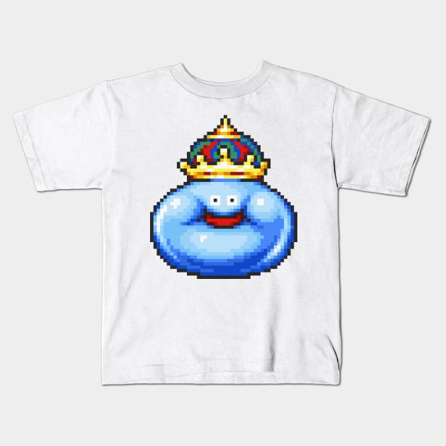 King Slime Sprite Kids T-Shirt by SpriteGuy95